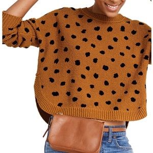 Painted Spots Pullover Sweater XS